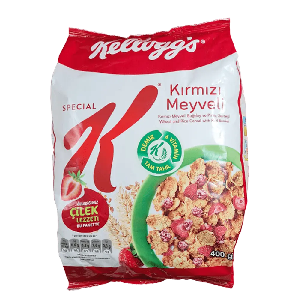 کورن فلکس اسپشیال k میوه های قرمز 400گرم