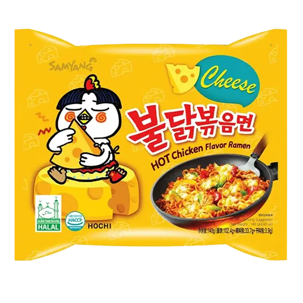 نودل رامن تند با طعم مرغ و پنیر سامیانگ 135 گرم