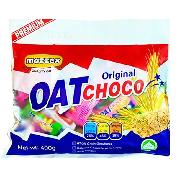 شکلات غلات اوت اورجینال مزکس 400گرم