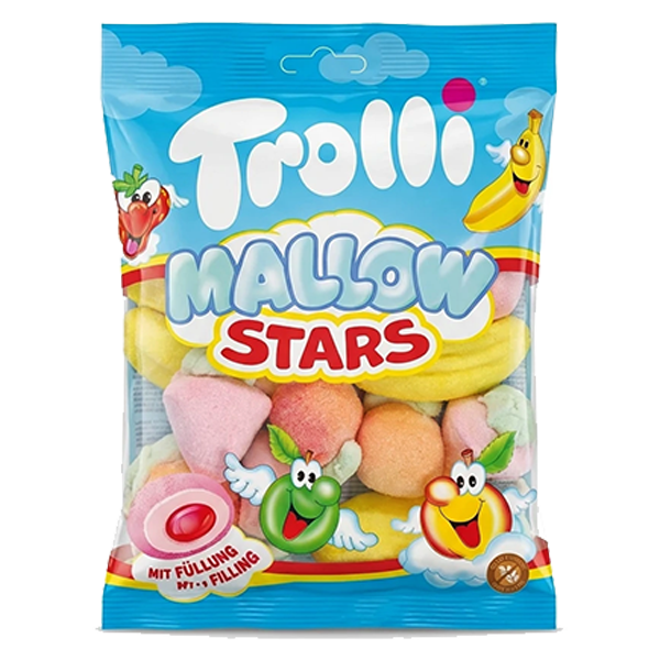 مارشمالو بدون گلوتن میکس ترولی استارز 150گرم