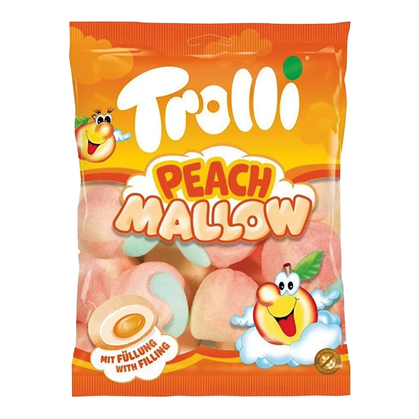 مارشمالو بدون گلوتن طعم هلو ترولی 150گرم